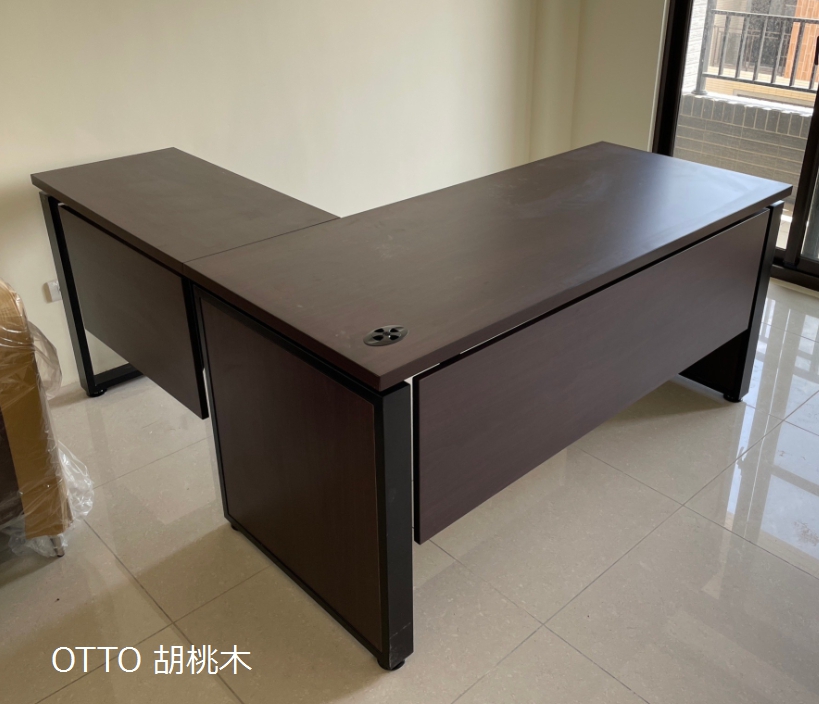 L型木紋主管辦公桌